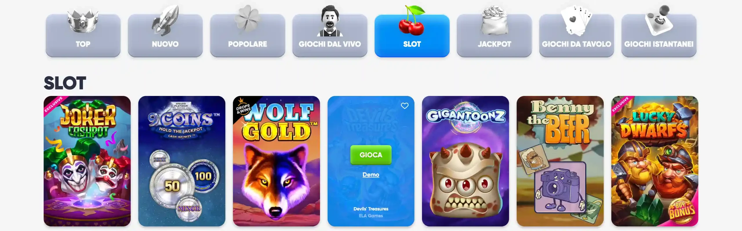 Cazimbo Slots, Giochi di Casino Online dei Migliori Fornitori di Software